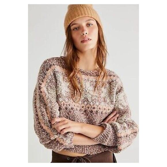 Free People Sweaters - Free People Snowflake Pullover Sweater L